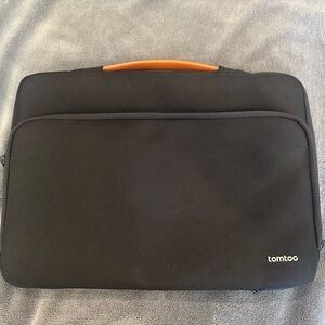 Tomtoc Black Laptop Sleeve with Handle